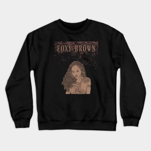 Foxy Brown // Brown Crewneck Sweatshirt